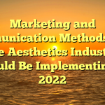Marketing and Communication Methods That the Aesthetics Industry Should Be Implementing in 2022