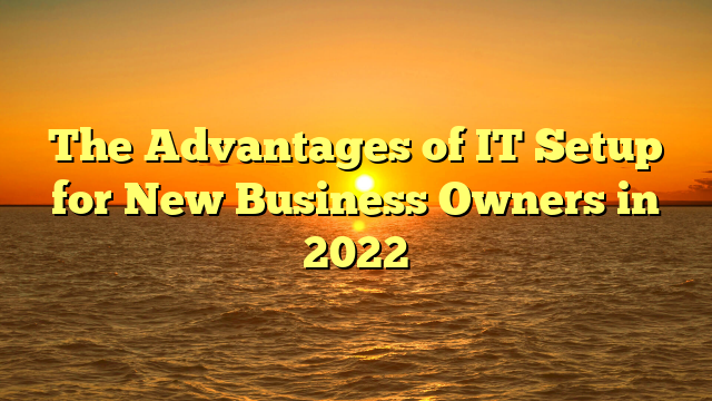 The Advantages of IT Setup for New Business Owners in 2022