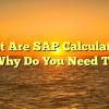 What Are SAP Calculations and Why Do You Need Them?