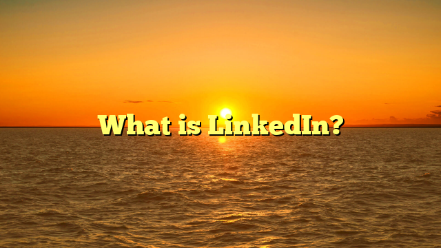 What is LinkedIn?